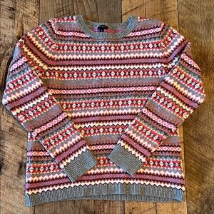 Talbots Lambswool Fair Isle Sweater